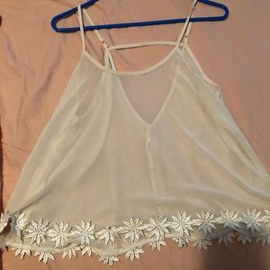 Beautiful nude blouse, Size Medium